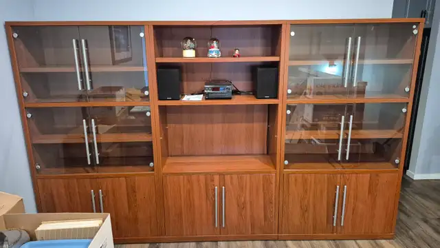 Living Room Shelving Unit $300 obo in Bookcases & Shelving Units in Lethbridge - Image 2