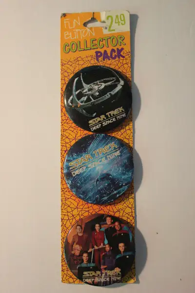 Star Trek : 1993 Deep Space Nine_3 Button Set _VIEW OTHER ADS_, View more
