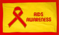 Aids Awareness flag