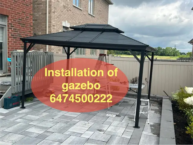 assembly of gazebo in Outdoor Tools & Storage in Markham / York Region - Image 9
