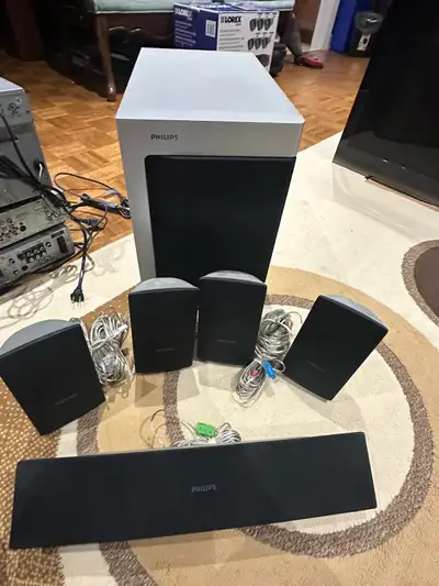 Philips home theatre system speaker set, View more