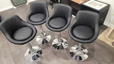 Bar stool chairs 4pc for sale, View more