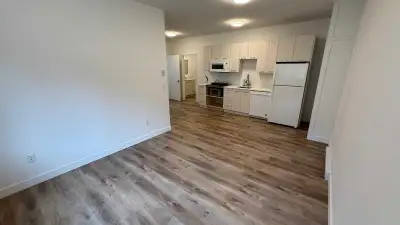Available immediately, utilities all included. Newer above garage In-Law Suite with seperate entranc...
