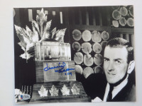 Dave Keon Toronto Maple Leafs Signed 10x8 Photo With Conn Smythe