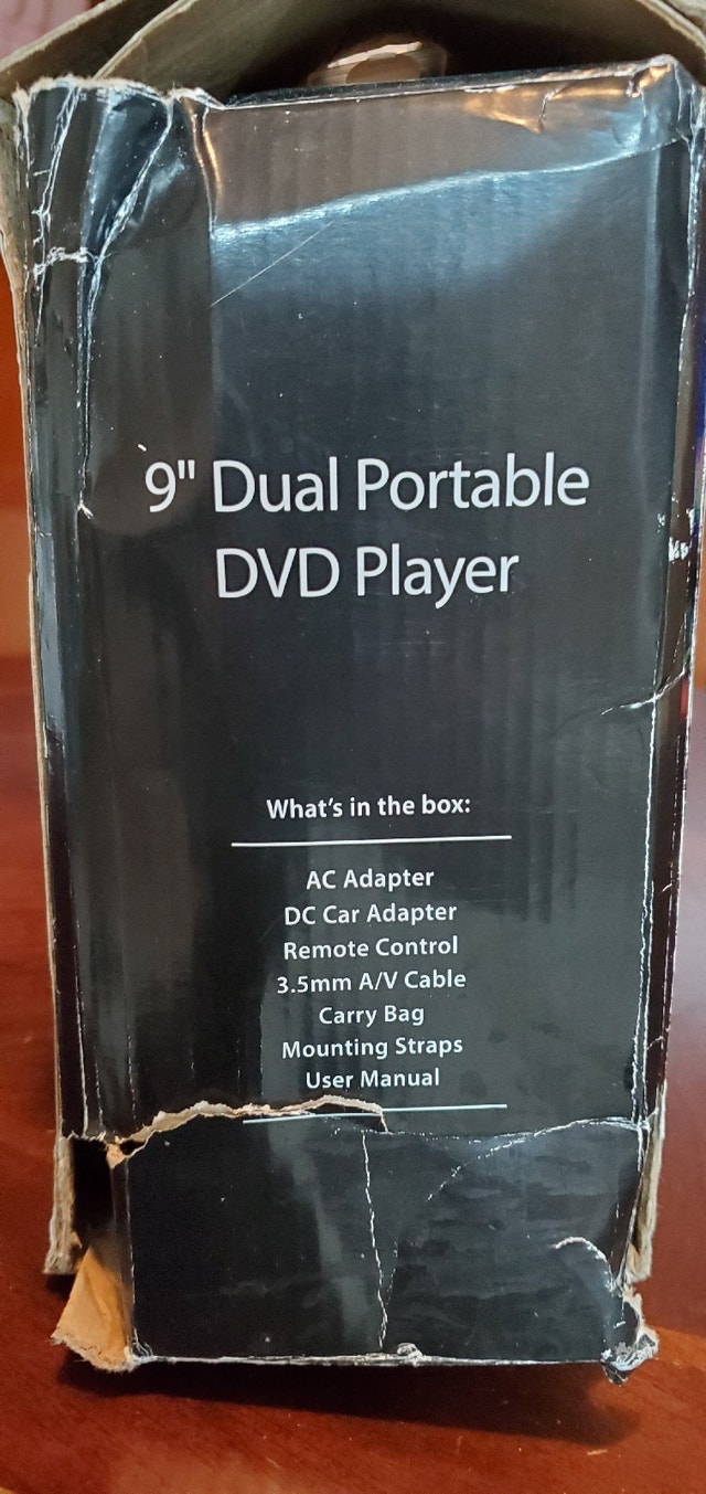 9" Dual Portable DVD Player CDs, DVDs & Bluray Kitchener