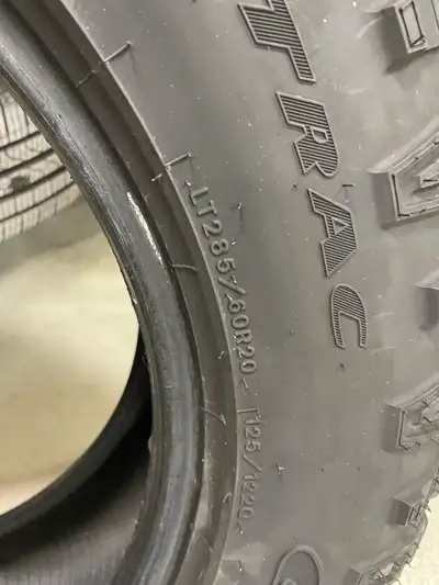 Only used 1 season Goodyear wranglers Duratrac Lt 285/60R20 Like new $275 or best offer 2 tires only