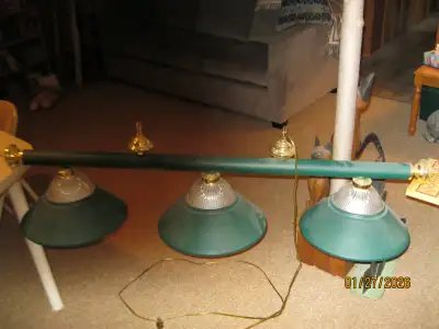 Pool table light fixture $100, View more