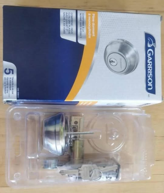 Garrison Single Cylinder Deadbolt Lock in Hardware, Nails & Screws in Winnipeg - Image 2