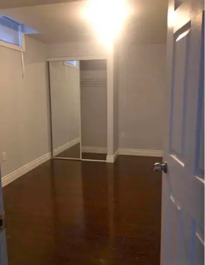 1 bedroom available for sharing in 2 bedroom basement for rent near steels and mavis. 3 minutes walk...