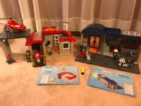 Playmobil Take Along  Police Station and Fire Station