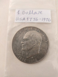 1976 US $1 Dollar Silver Coin