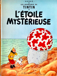 Vintage 1968 Les aventures Tintin "L'étoile mystérieuse"