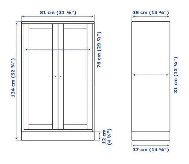 IKEA white WOOD Havsta cabinet, Tall. in Other in Ottawa - Image 3