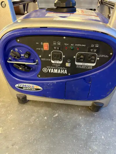 Excellent condition. Barely used Yamaha 2400is generator. Fresh oil. Starts easily and runs quiet. L...