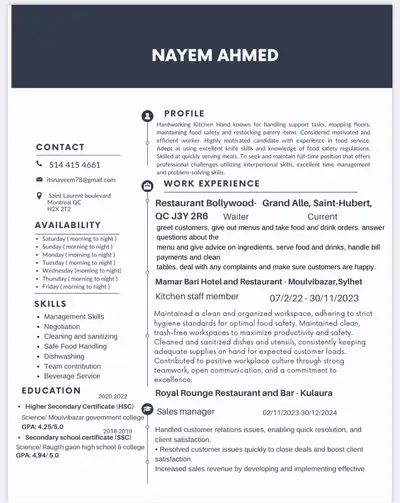 looking forward for a job , View more