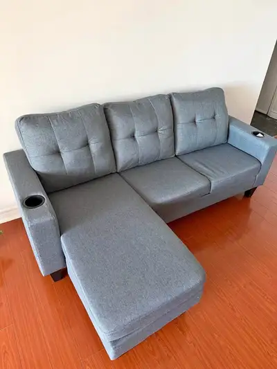3 Seater Fabric Sectional, View more