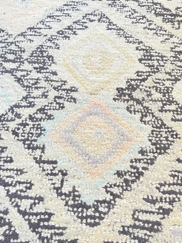 Brand New Gray Pastel Wool Carpet 5'x8' in Rugs, Carpets & Runners in Ottawa - Image 4