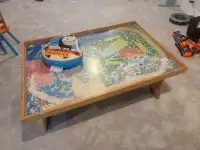 Thomas train table and pillow 