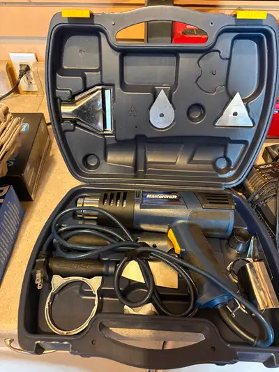 Mastercraft Heat Gun with Attachments and Case!, View more