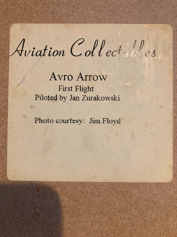 AVRO ARROW - First Flight - TEST PILOT Signed in Arts & Collectibles in Oakville / Halton Region - Image 2