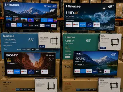 65" 4K UHD Smart TVs - Samsung, Sony, Hisense, TCL, View more