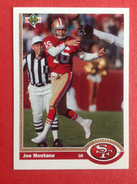 Upper Deck 1991 Joe Montana San Francisco 49's Promo Card