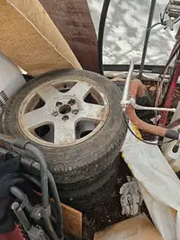 VW rims and snow tires 
