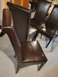 Leather chairs 