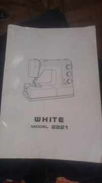 White model 2221 sewing machine manual.