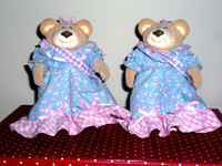 2 Furskins Bears .. Like New .. In excellent condition..Vintage