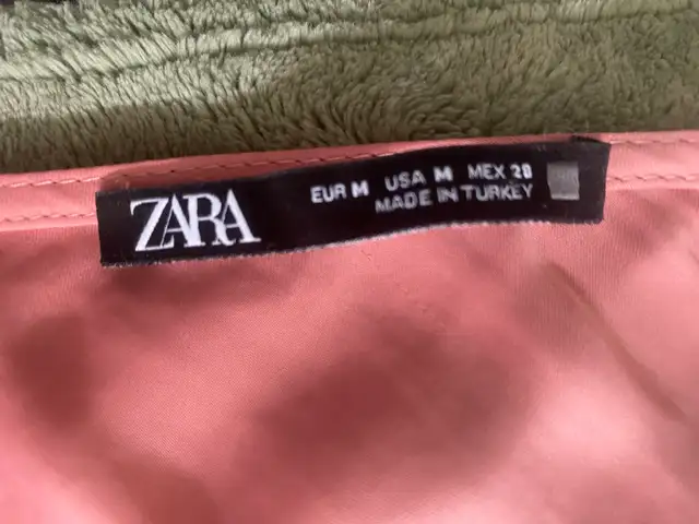 Zara Pink Satin Effect Buttoned Slip Midi Dress - Size Medium in Women's - Dresses & Skirts in Kitchener / Waterloo - Image 3