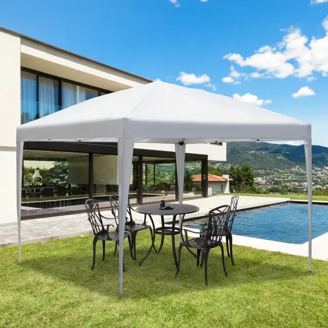 10 x 10ft Folding Pop Up Tent Outdoor Gazebo Canopy in Patio & Garden Furniture in Markham / York Region - Image 6
