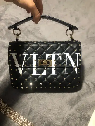 Valentino Rockstud spike bag calfskin, View more