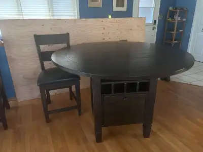 counter height round table and chairs, View more