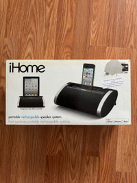 iHome portable rechargeable speaker system