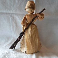Vintage first nation's corn husk doll