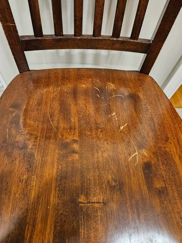 Wooden Bar Stools x 3 in Dining Tables & Sets in Mississauga / Peel Region - Image 3