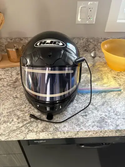 Men’s large hjc cs- air helmet what you see is what you get. Few marks on it but over all in good co...