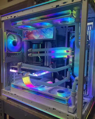 9800X3D, 5090, 96GB, 4TB Custom Water Cooling Gaming Desktop, View more