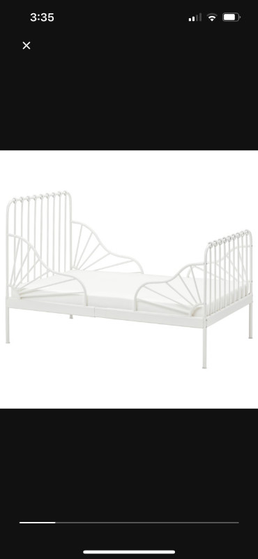 IKEA Extendable Bed for kids with 3 kinds of matress like new dans Lits et matelas  à Ville de Montréal - Image 2