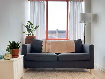 Two bright psychotherapy rooms offered for daily rental use for therapists in private practice looki...
