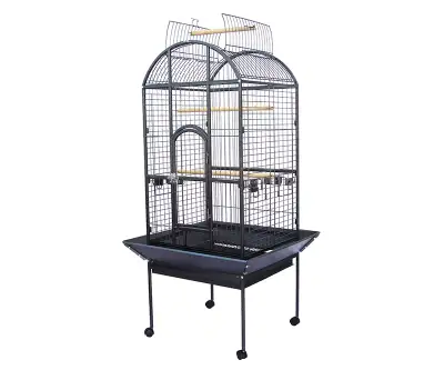 Cage Perroquet Toit-Ouvrant 24x22x61'' (Noir), View more