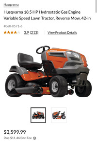Husqvarna YTH18542 Tractor Lawn Mower