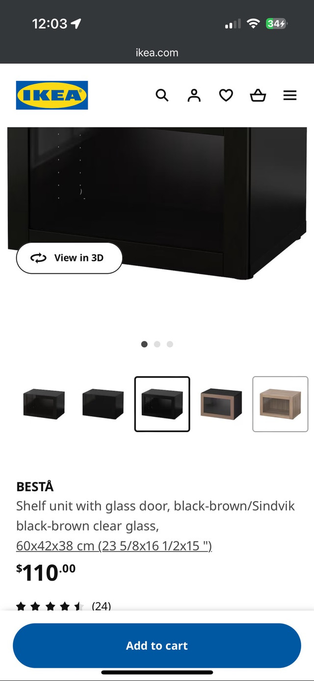 IKEA Besta Cabinets in Hutches & Display Cabinets in Kitchener / Waterloo - Image 3