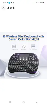 I8 seven color mini Keyboard $15 each