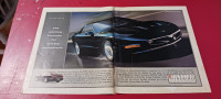 RETRO ORIG 1995 PONTIAC FIREBIRD ORIG CAR AD - AFFICHE AUTO