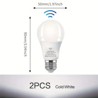 6W - Cold White- LED Motion Sensor Bulb 6W LED Lamp