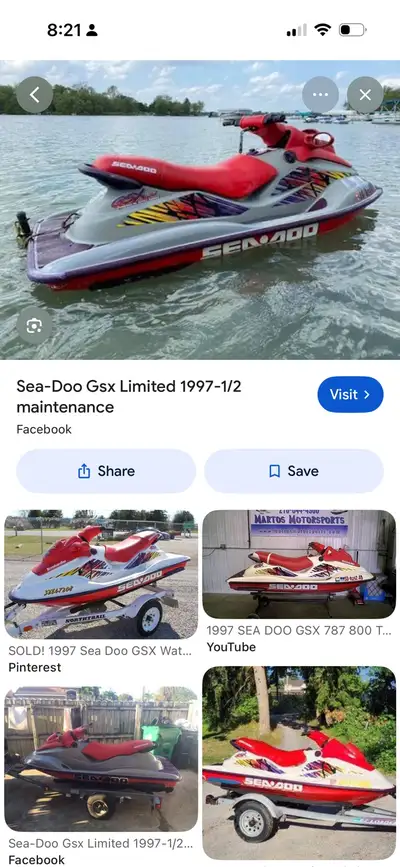 Looking for older two stroke sea doo only, not running machines . Let me know what you have conditio...