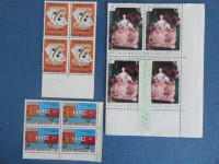 5 Blocs de timbres neufs de Belgique à 4$