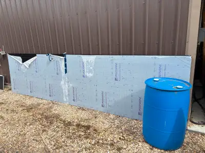 14’ X 4’ sheet of unused plastic. Smoke coloured. Was purchased for a sunroom and we have one extra...